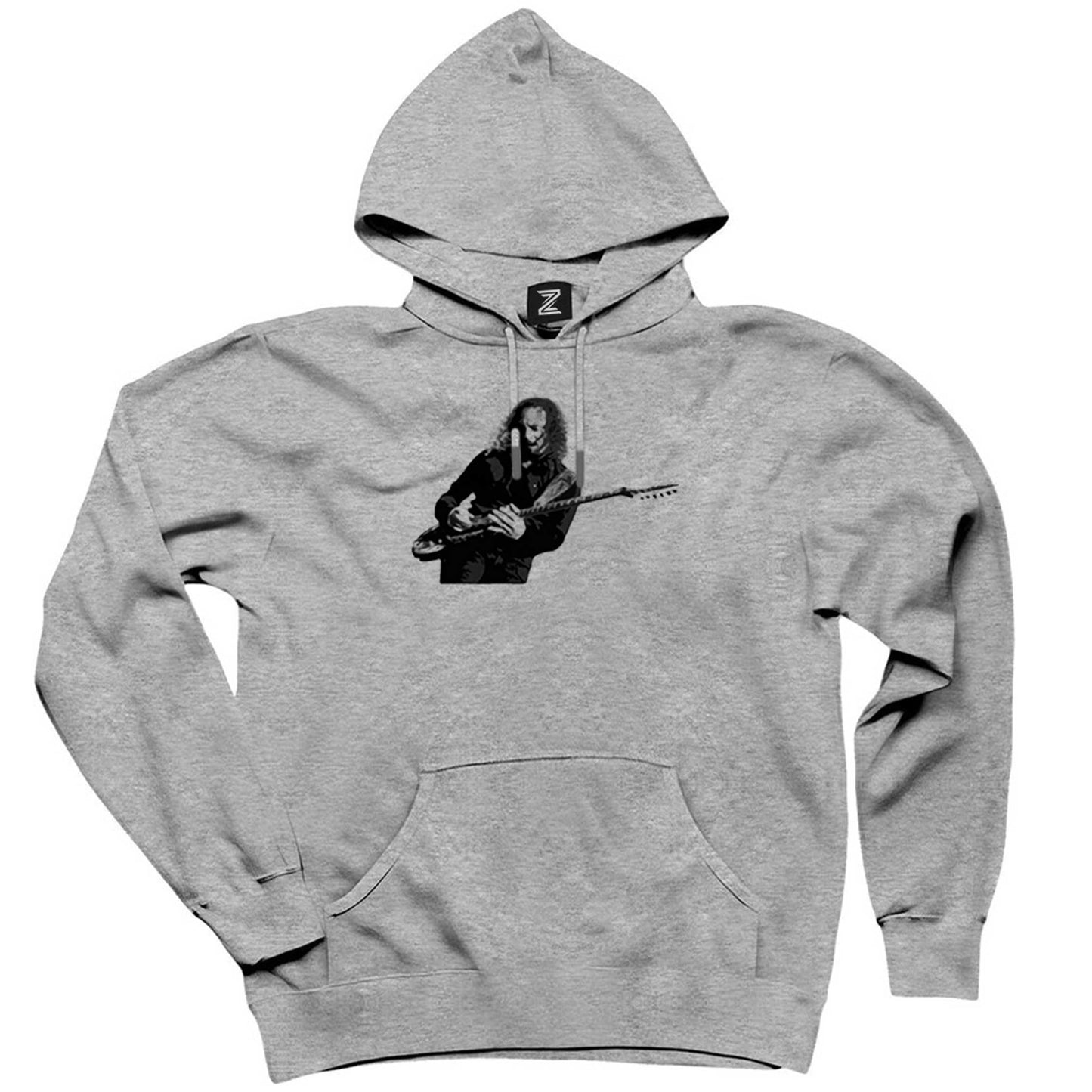 Metallica Kirk Hammett Gri Kapşonlu Sweatshirt Hoodie