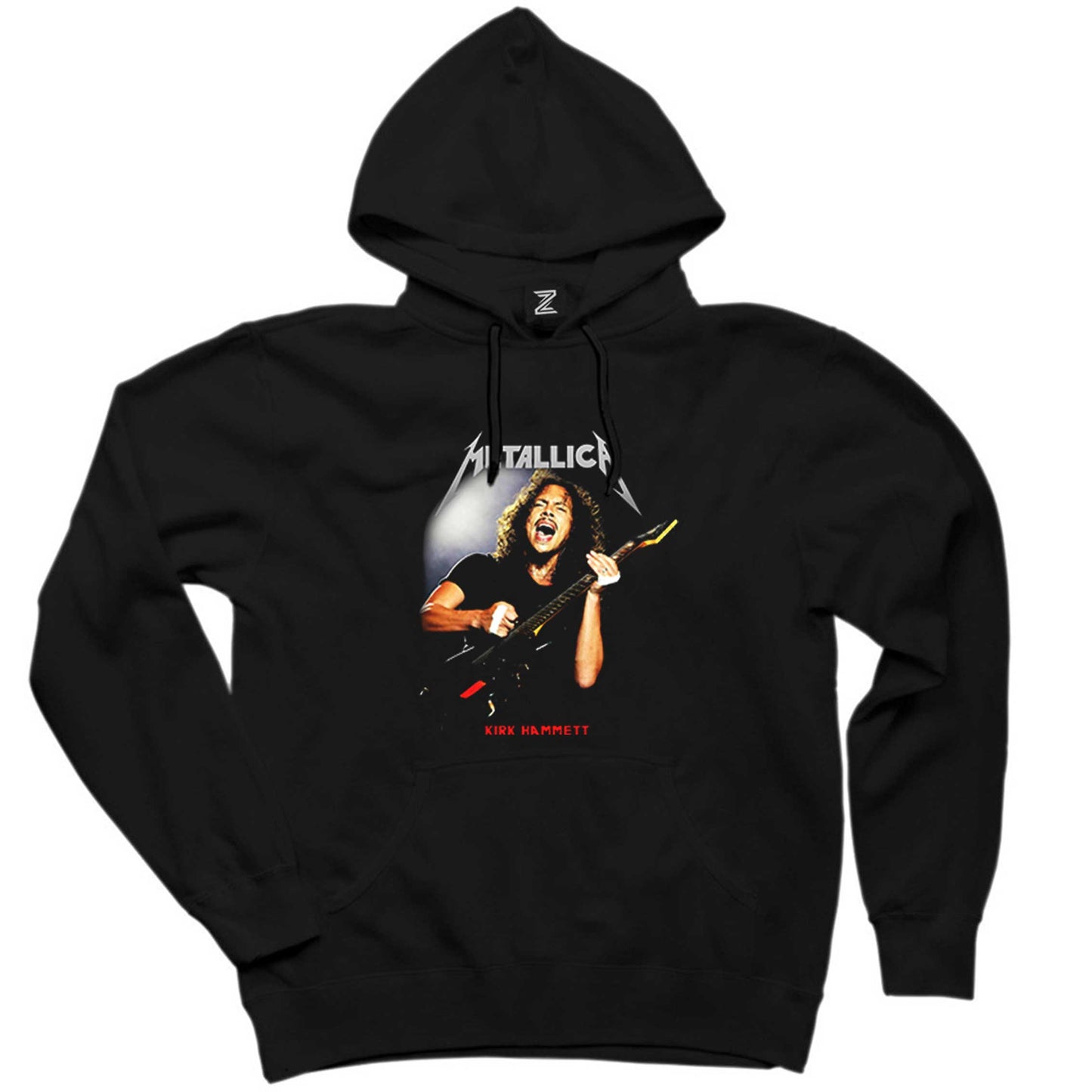 Metallica Kirk Hammet Guitar Siyah Kapşonlu Sweatshirt Hoodie