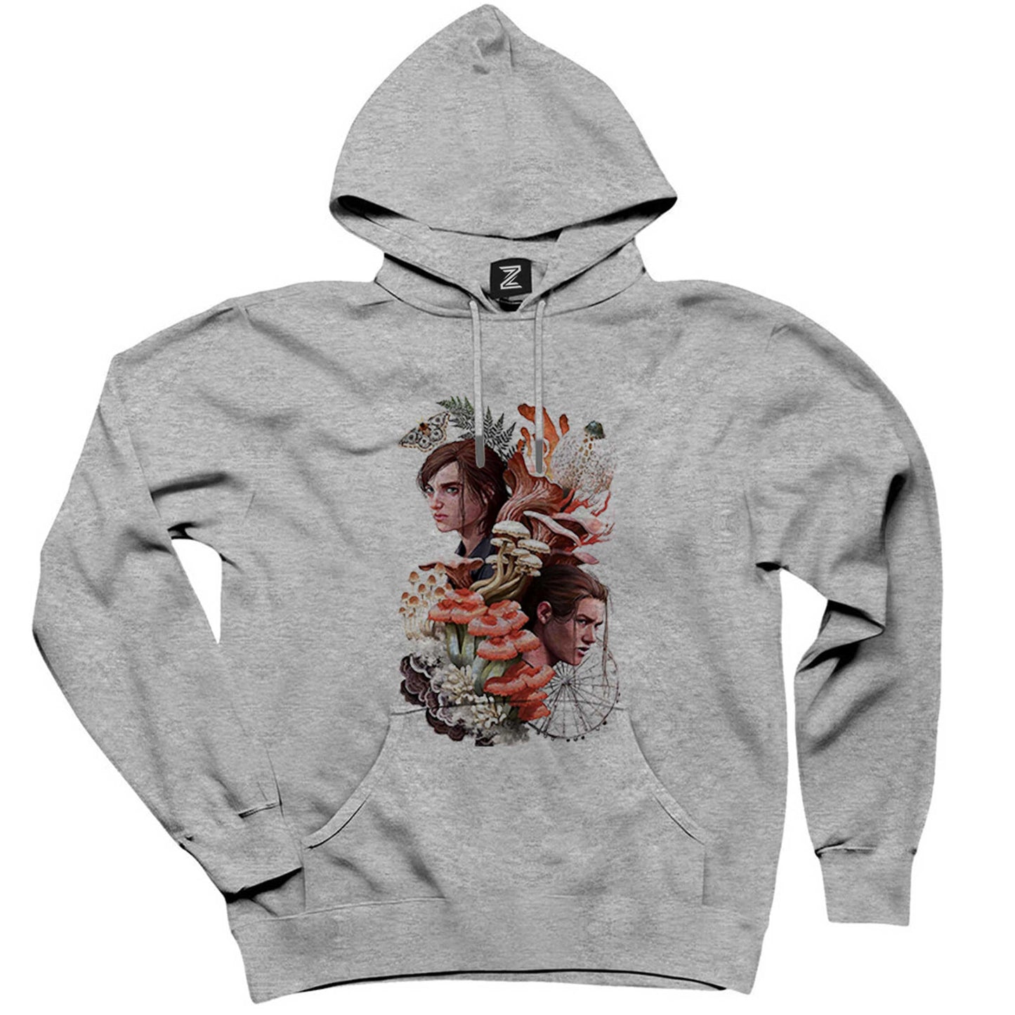 The Last Of Us 2 Fan Gri Kapşonlu Sweatshirt Hoodie