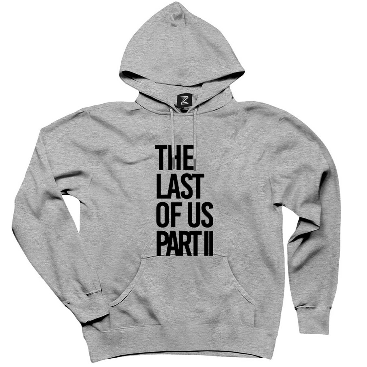 The Last Of Us 2 Gri Kapşonlu Sweatshirt Hoodie