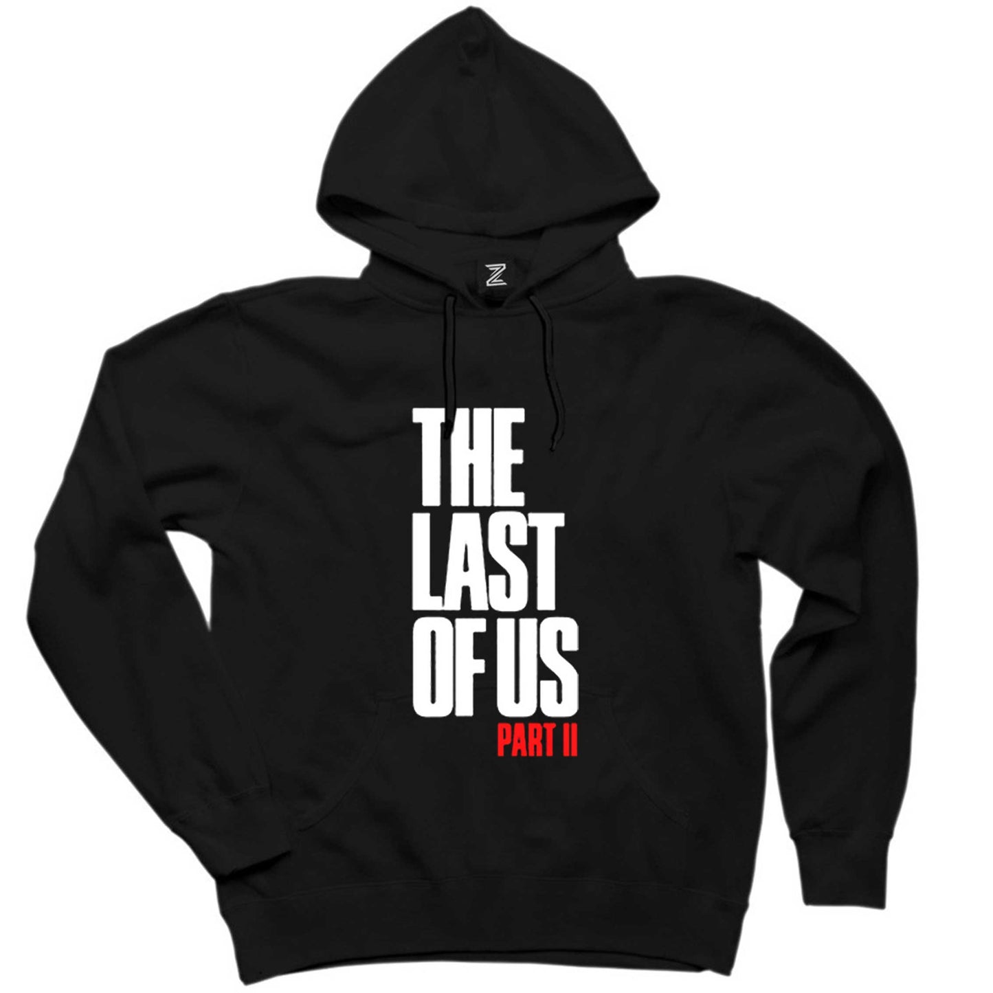 The Last Of Us Part 2 Yazı Siyah Kapşonlu Sweatshirt Hoodie