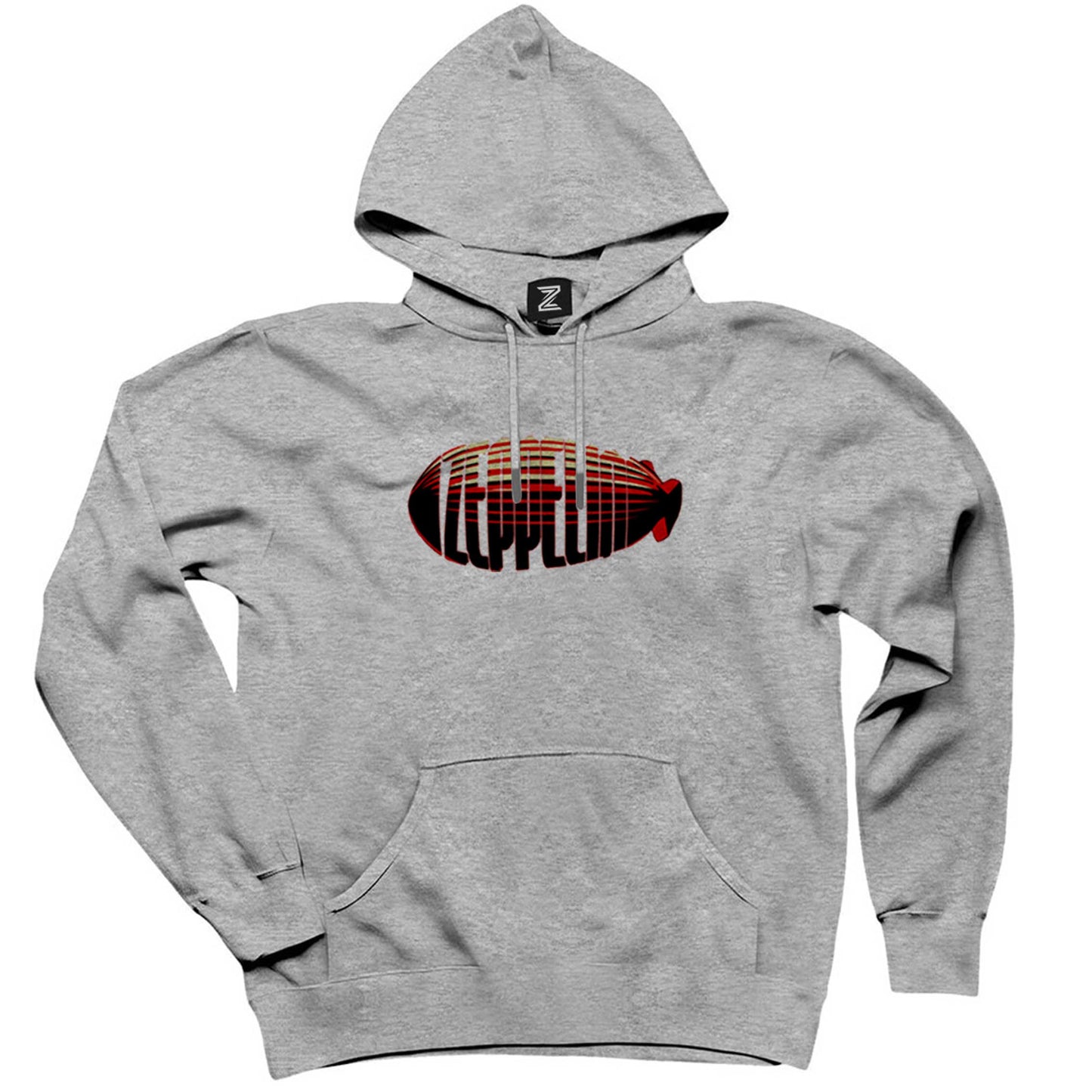 Led Zeppelin Zeplin Gri Kapşonlu Sweatshirt Hoodie