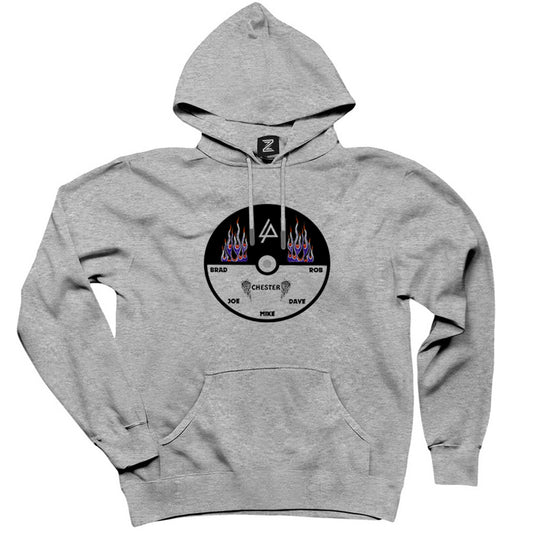 Linkin Park Plak Gri Kapşonlu Sweatshirt Hoodie