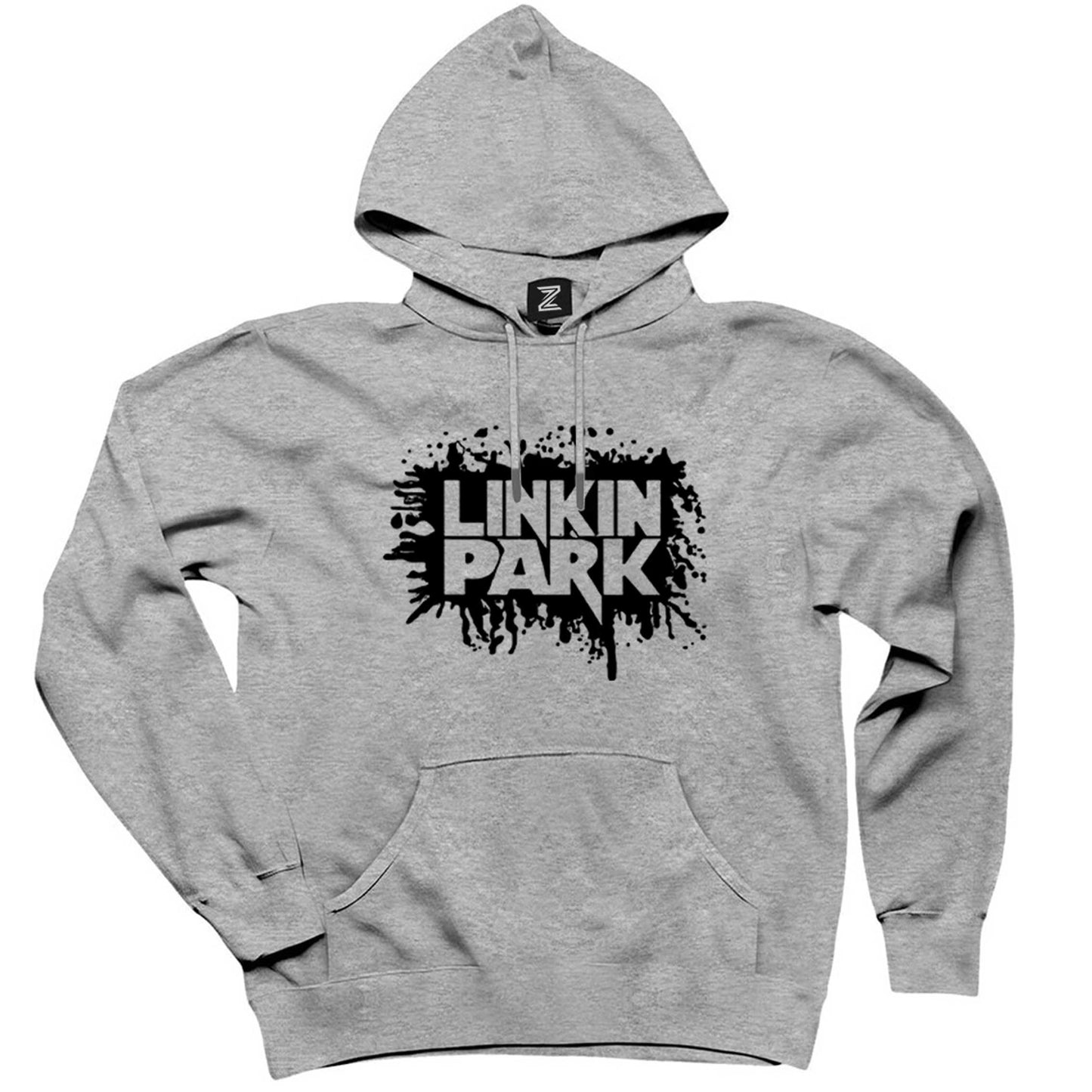 Linkin Park Underground Gri Kapşonlu Sweatshirt Hoodie