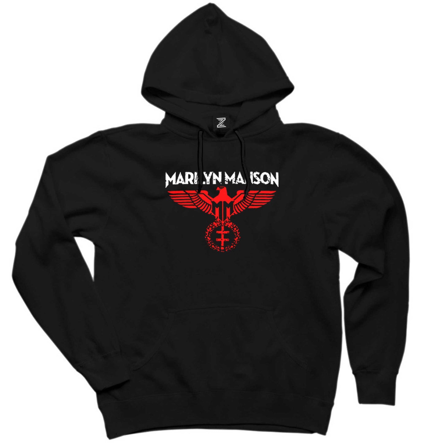 Marilyn Manson Spread Eagle Siyah Kapşonlu Sweatshirt Hoodie