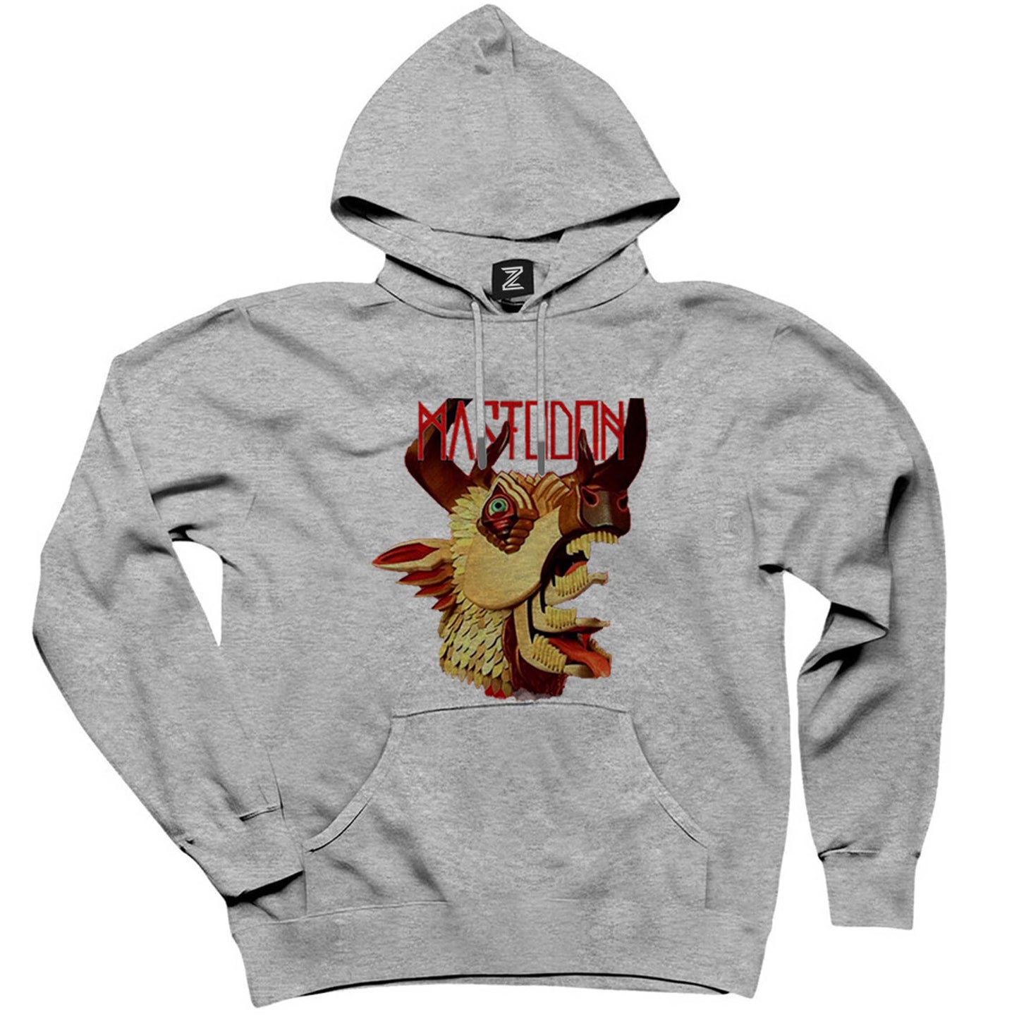 Mastodon The Hunter Gri Kapşonlu Sweatshirt Hoodie
