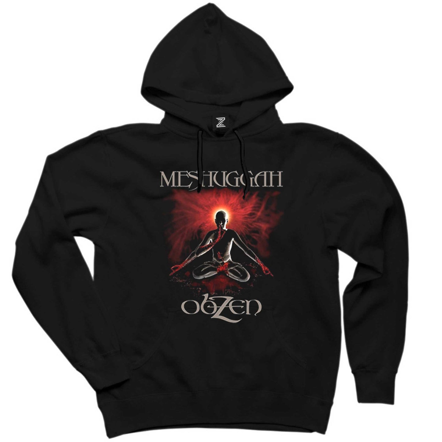 Meshuggah Obzen Siyah Kapşonlu Sweatshirt Hoodie
