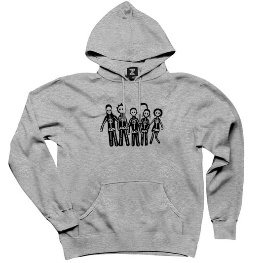 Misfits Lightning Gri Kapşonlu Sweatshirt Hoodie