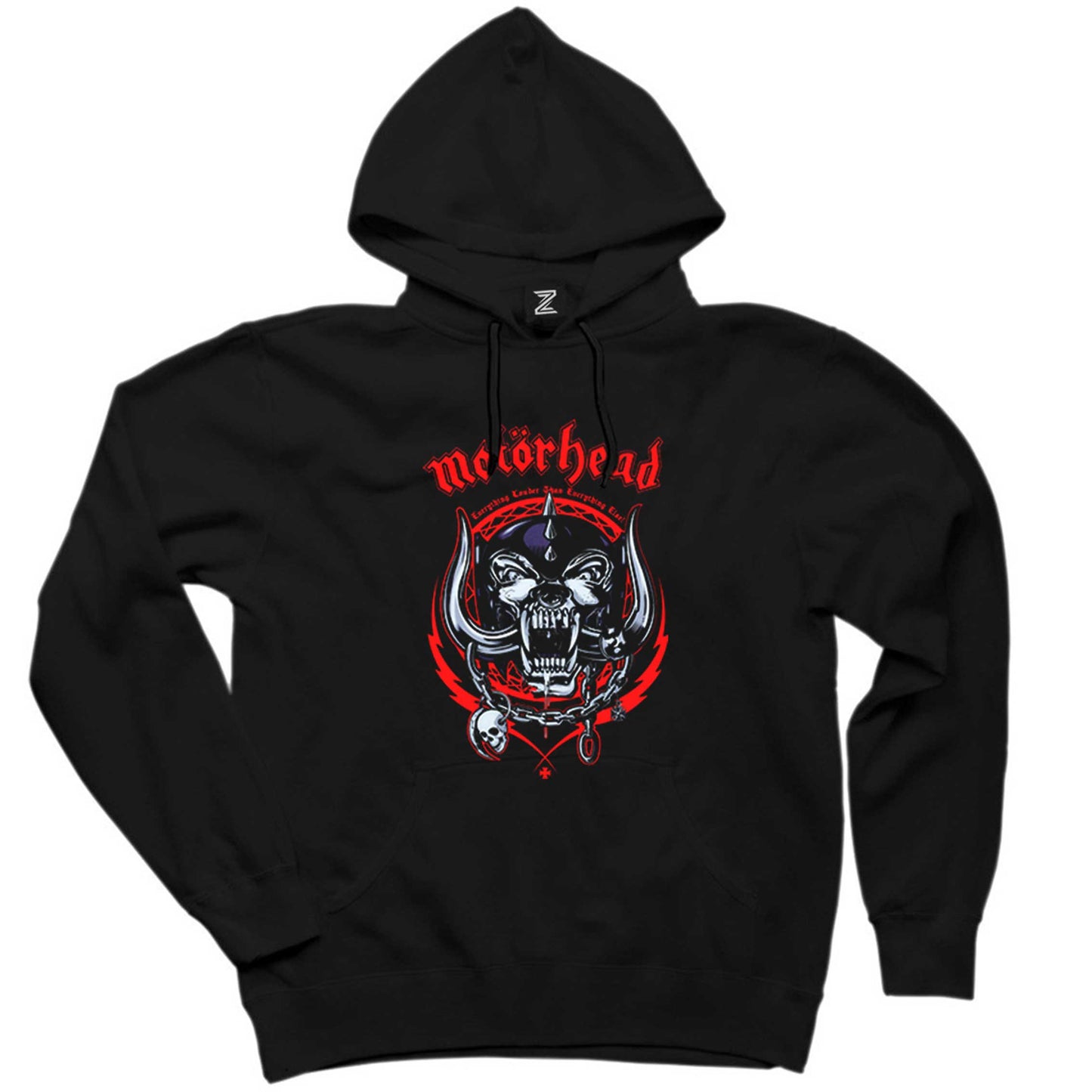 Motörhead Everything Louder Siyah Kapşonlu Sweatshirt Hoodie