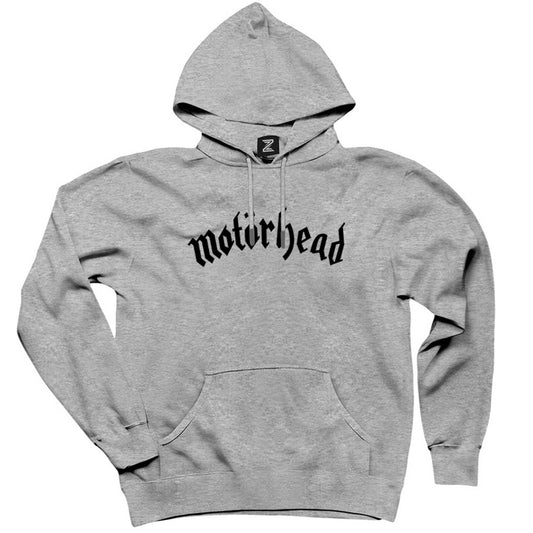 Motörhead Logo Yazı White Gri Kapşonlu Sweatshirt Hoodie