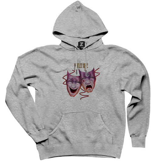 Mötley Crüe Theatre Of Pain Gri Kapşonlu Sweatshirt Hoodie