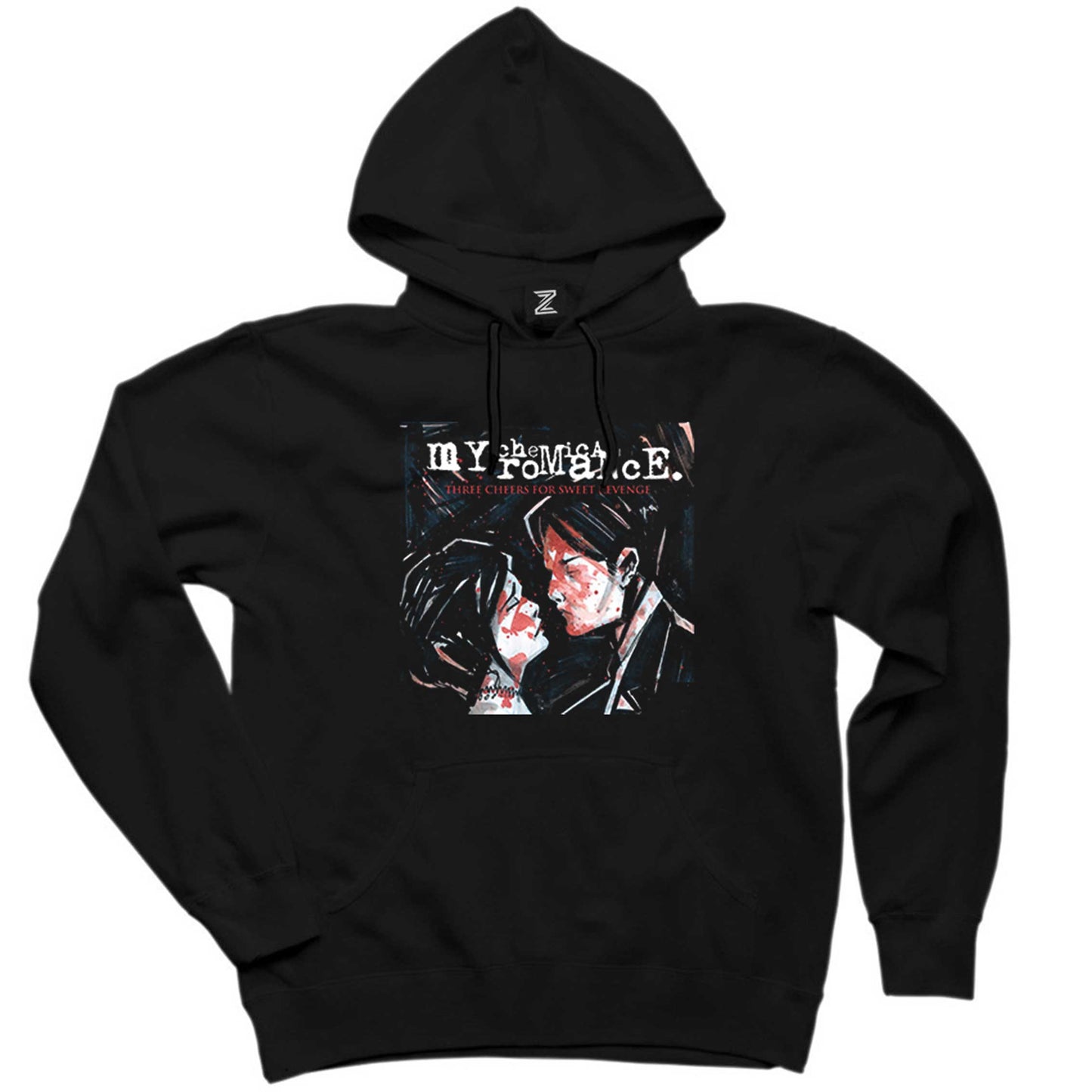 My Chemical Romance Three Cheers for Sweet Revenge Siyah Kapşonlu Sweatshirt Hoodie