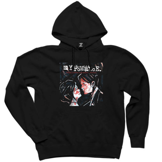 My Chemical Romance Three Cheers for Sweet Revenge Siyah Kapşonlu Sweatshirt Hoodie