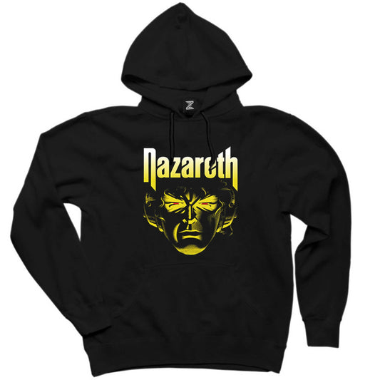 Nazareth Face Siyah Kapşonlu Sweatshirt Hoodie