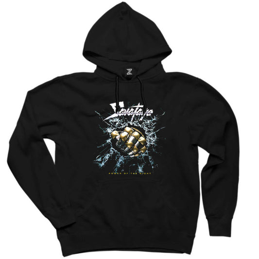 Savatage Power Of The Night Siyah Kapşonlu Sweatshirt Hoodie