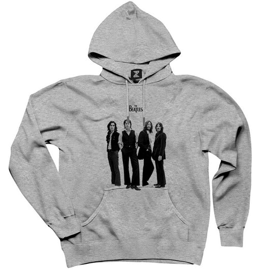 The Beatles Grup Gri Kapşonlu Sweatshirt Hoodie