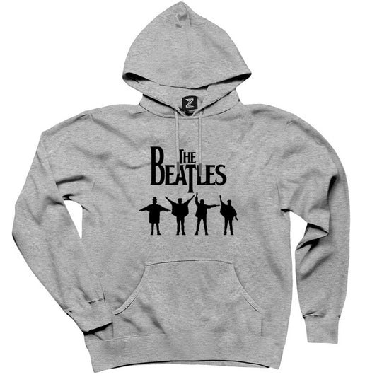 The Beatles Help! Gri Kapşonlu Sweatshirt Hoodie