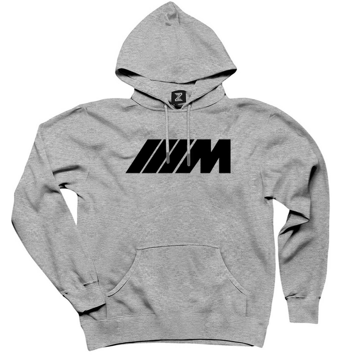 BMW M Power Black Gri Kapşonlu Sweatshirt Hoodie