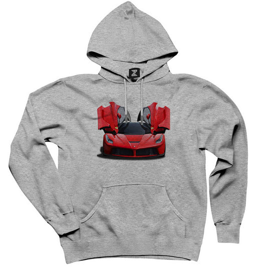 Ferrari 458 Gri Kapşonlu Sweatshirt Hoodie