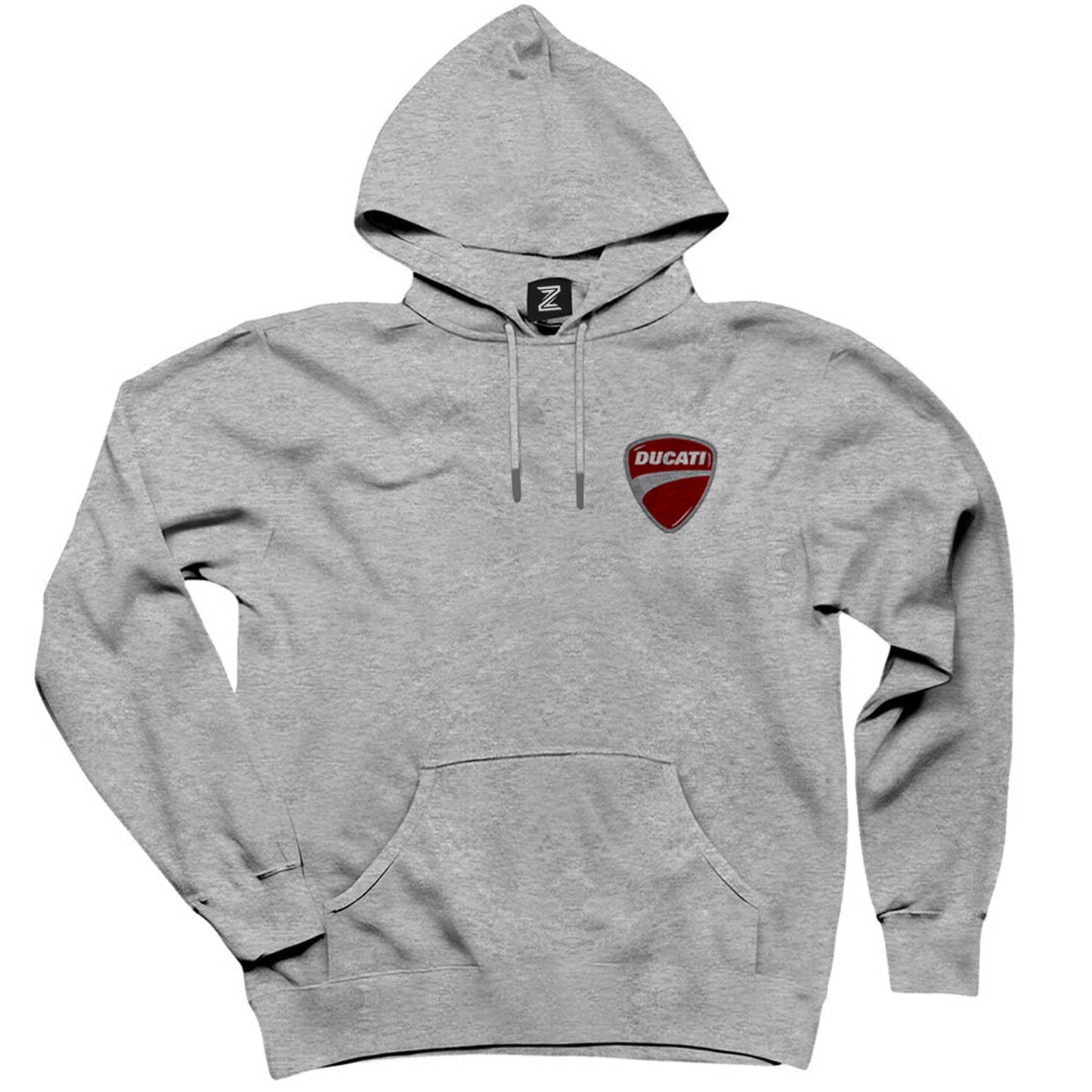 Ducati Multistrada Logo Gri Kapşonlu Sweatshirt Hoodie