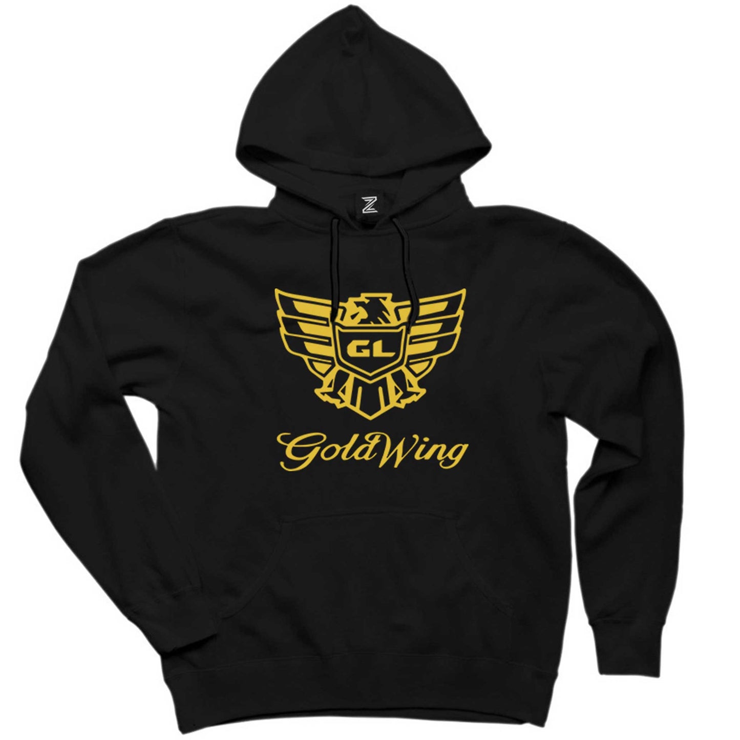 Honda Goldwing Gold Siyah Kapşonlu Sweatshirt Hoodie