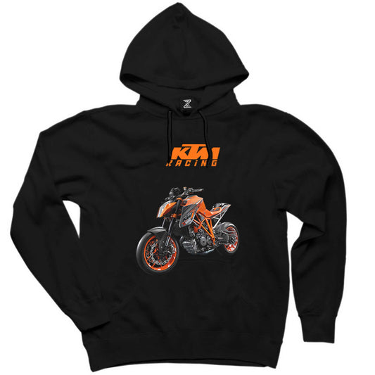 KTM 1290 Super Duke Racing Siyah Kapşonlu Sweatshirt Hoodie
