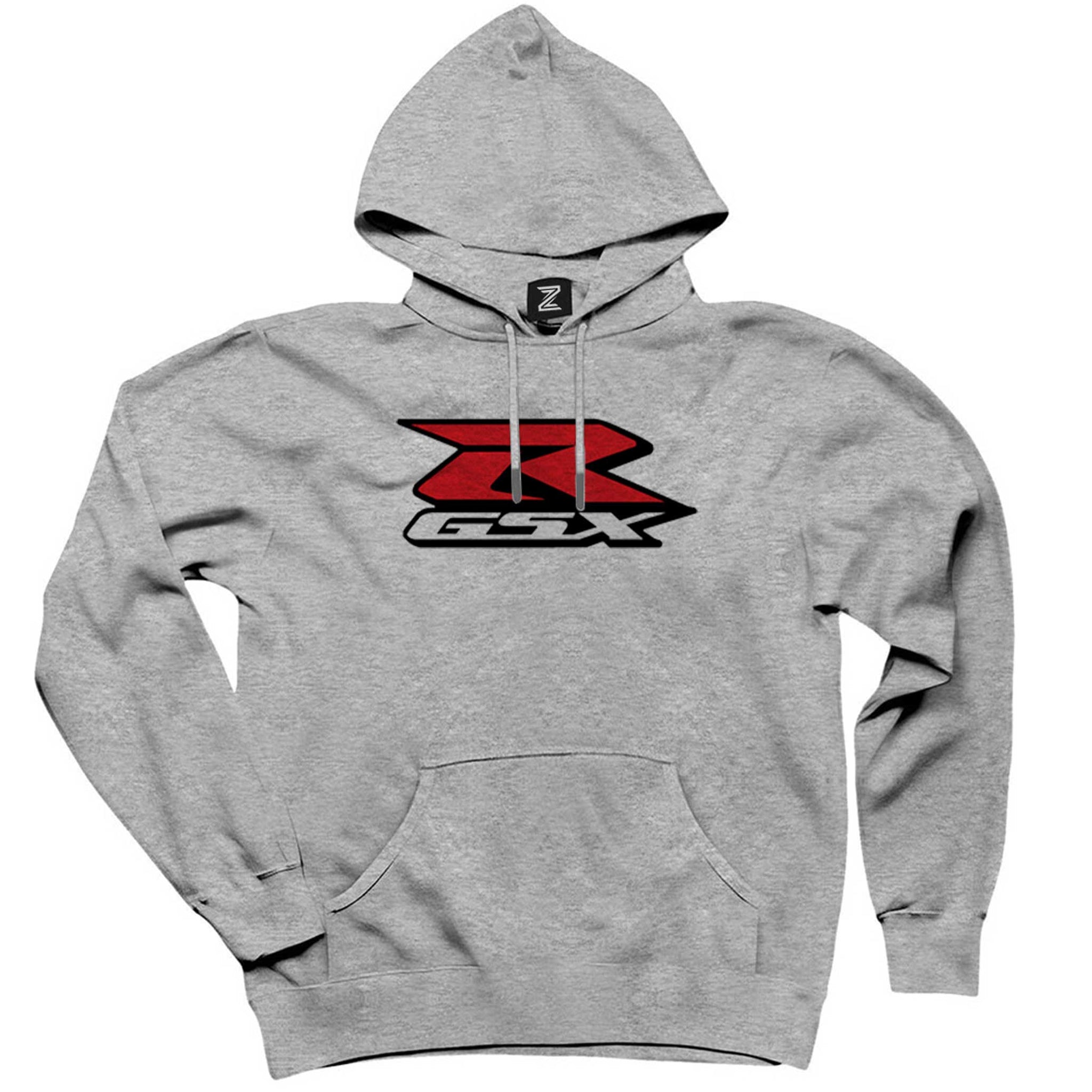 Suzuki GSX-R Logosu Gri Kapşonlu Sweatshirt Hoodie