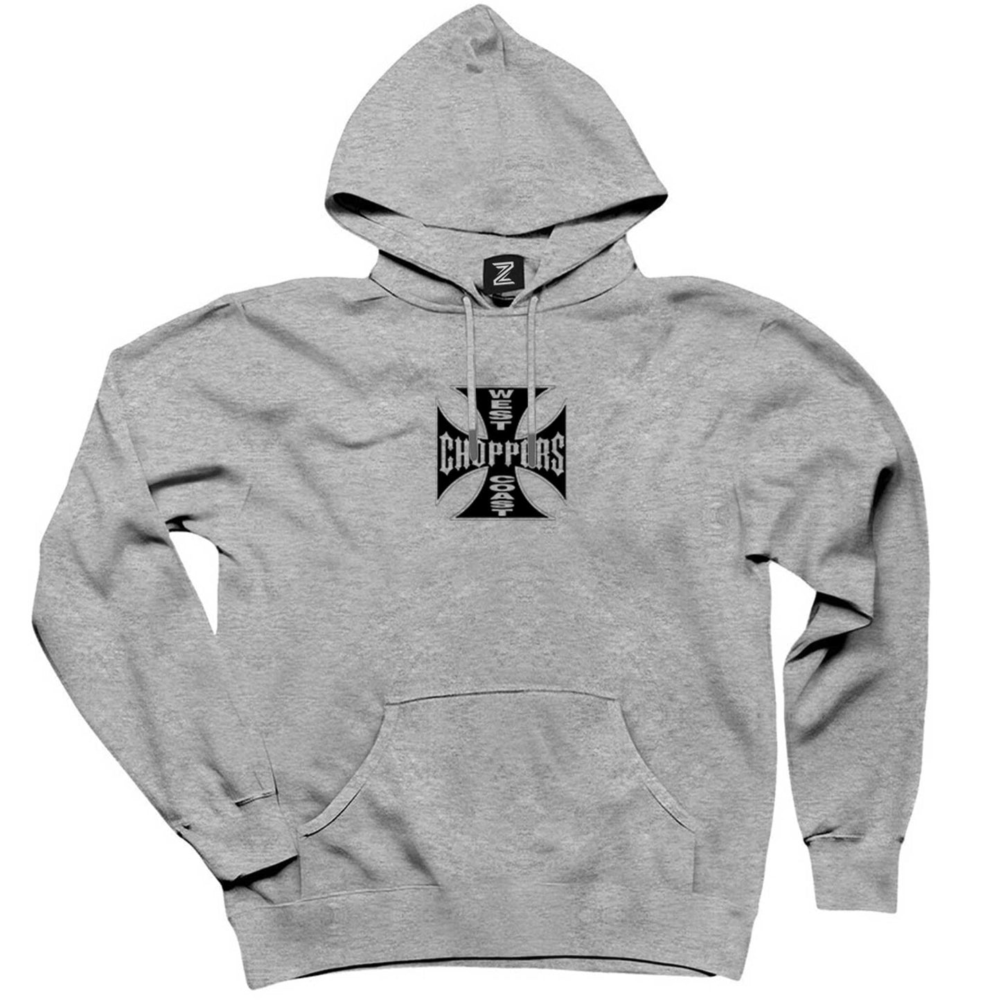 West Coast Choppers Gri Kapşonlu Sweatshirt Hoodie