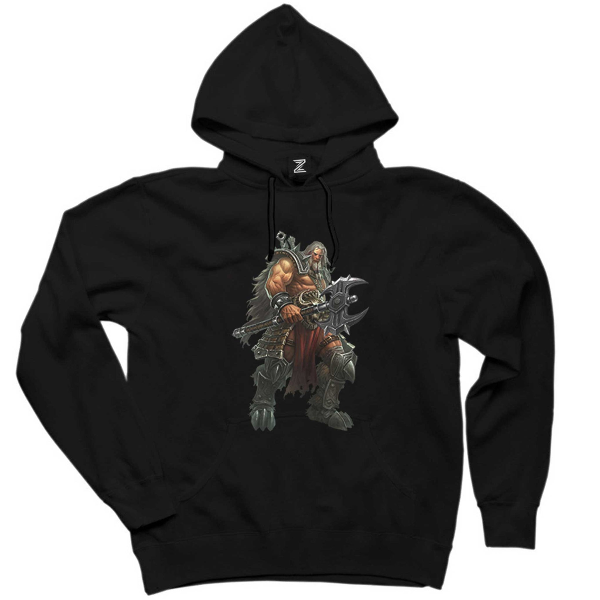 Diablo III Ruhların Reaper'ı Barbar Blizzard Entertainment Siyah Kapşonlu Sweatshirt Hoodie