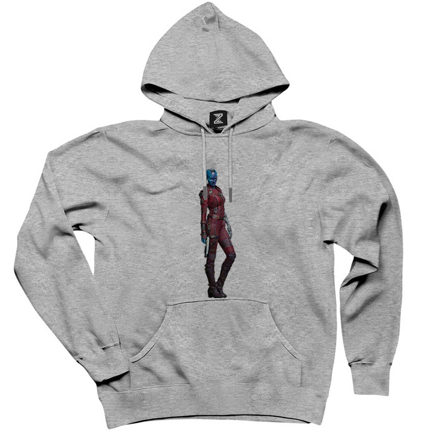 Galaksinin Koruyucuları Nebula Gri Kapşonlu Sweatshirt Hoodie