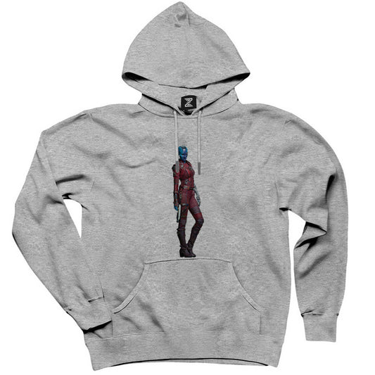 Galaksinin Koruyucuları Nebula Gri Kapşonlu Sweatshirt Hoodie