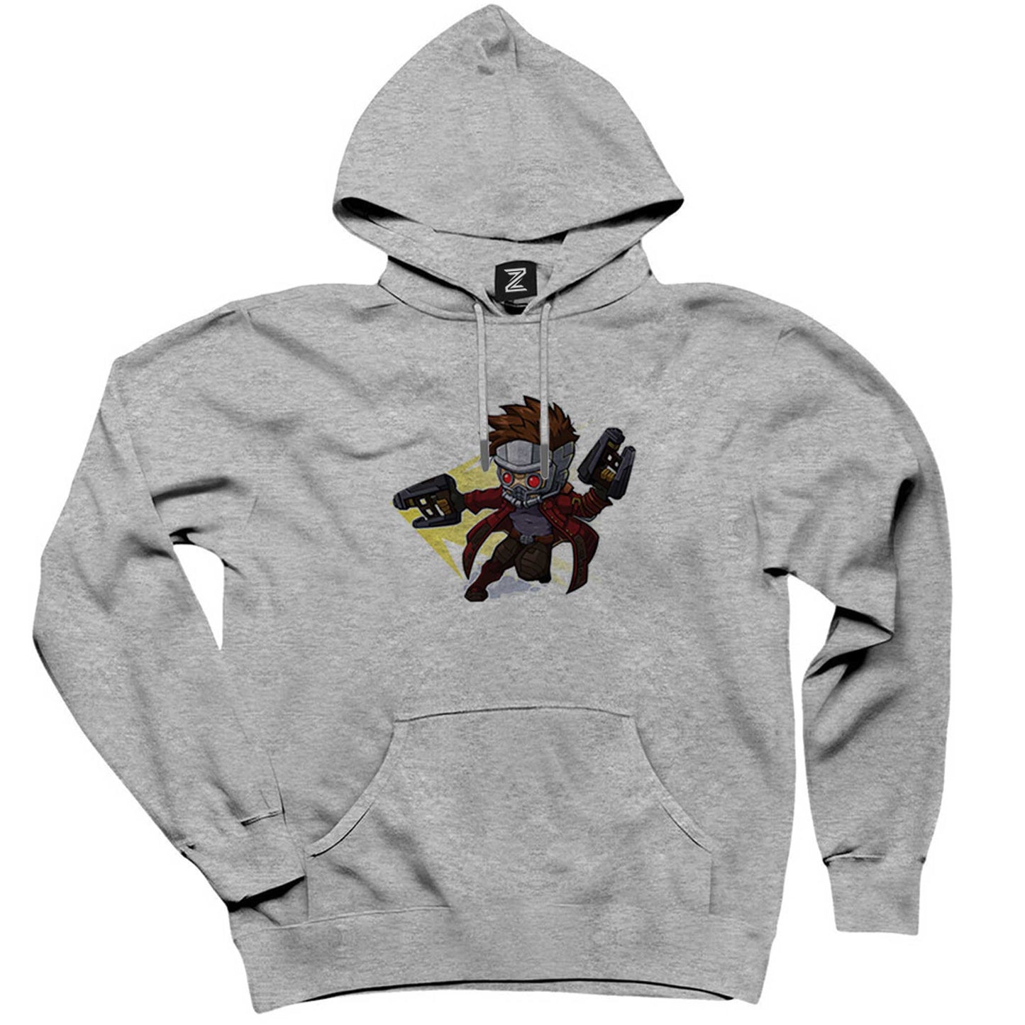 Galaksinin Koruyucuları Peter Quill Cartoon Gri Kapşonlu Sweatshirt Hoodie