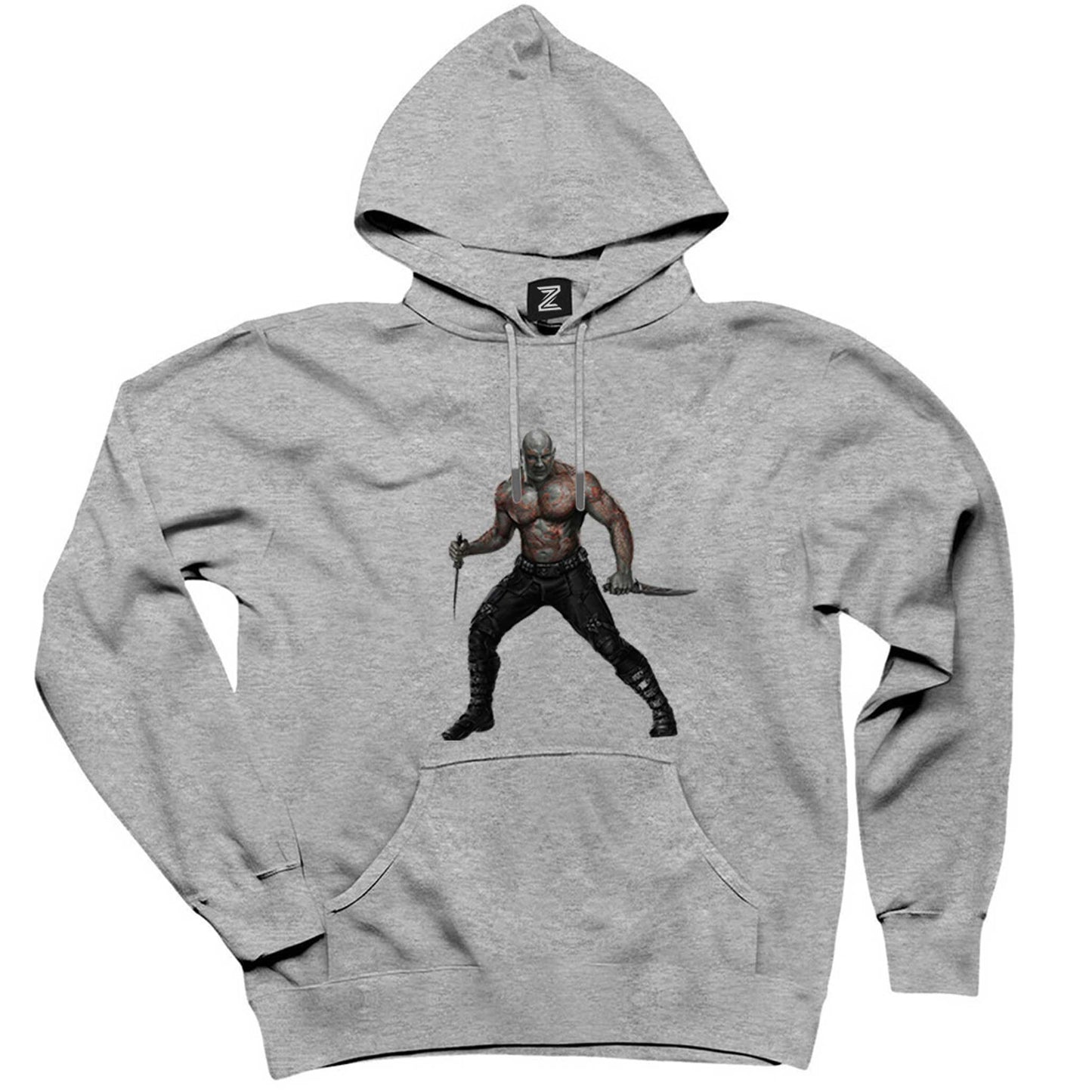 Galaksinin Koruyucuları Yok Edici Drax Gri Kapşonlu Sweatshirt Hoodie