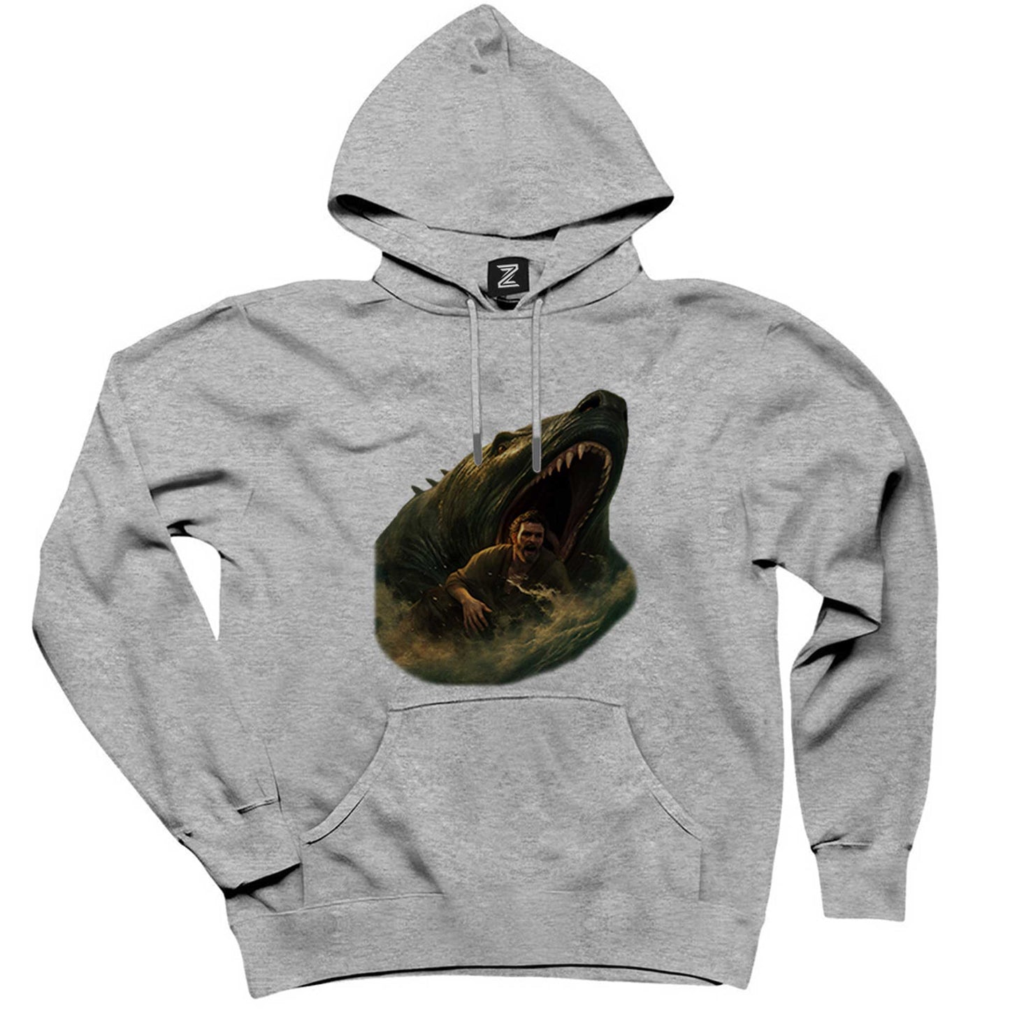 Dangerous Waters Gri Kapşonlu Sweatshirt Hoodie