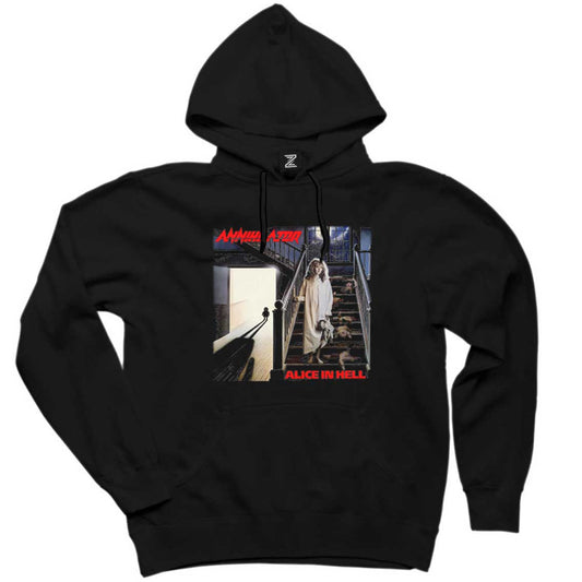 Annihilator Alice in Hell Siyah Kapşonlu Sweatshirt Hoodie