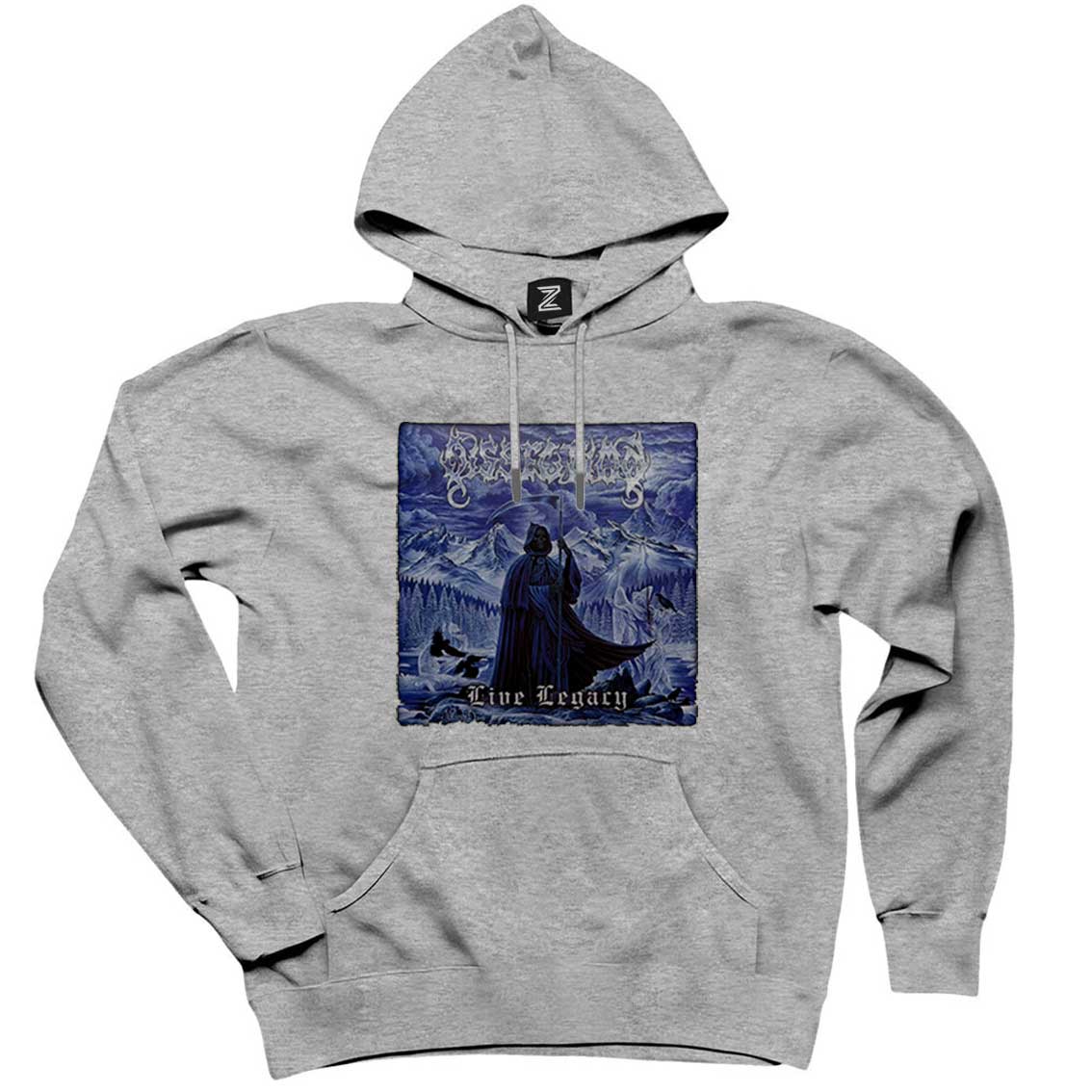 Dissection Live Legacy Gri Kapşonlu Sweatshirt Hoodie