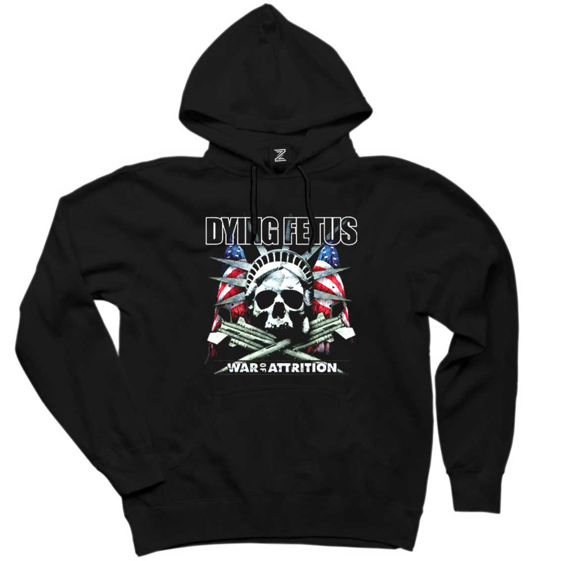 Dying Fetus War Of Attrition Siyah Kapşonlu Sweatshirt Hoodie