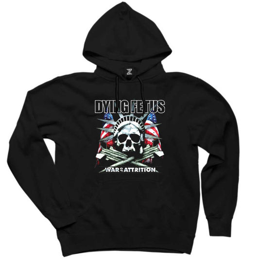 Dying Fetus War Of Attrition Siyah Kapşonlu Sweatshirt Hoodie