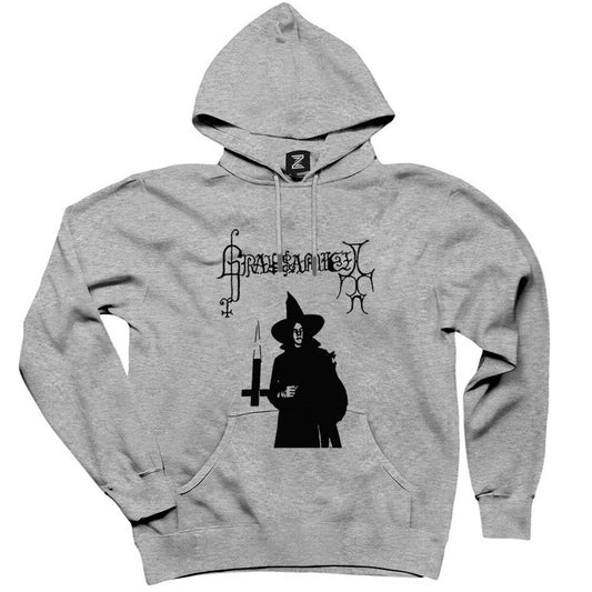 Grausamkeit Satan's Addicktion Gri Kapşonlu Sweatshirt Hoodie