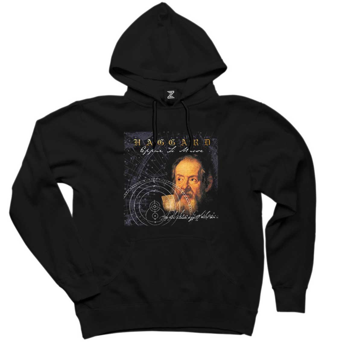 Haggard Eppur Si Muove Siyah Kapşonlu Sweatshirt Hoodie