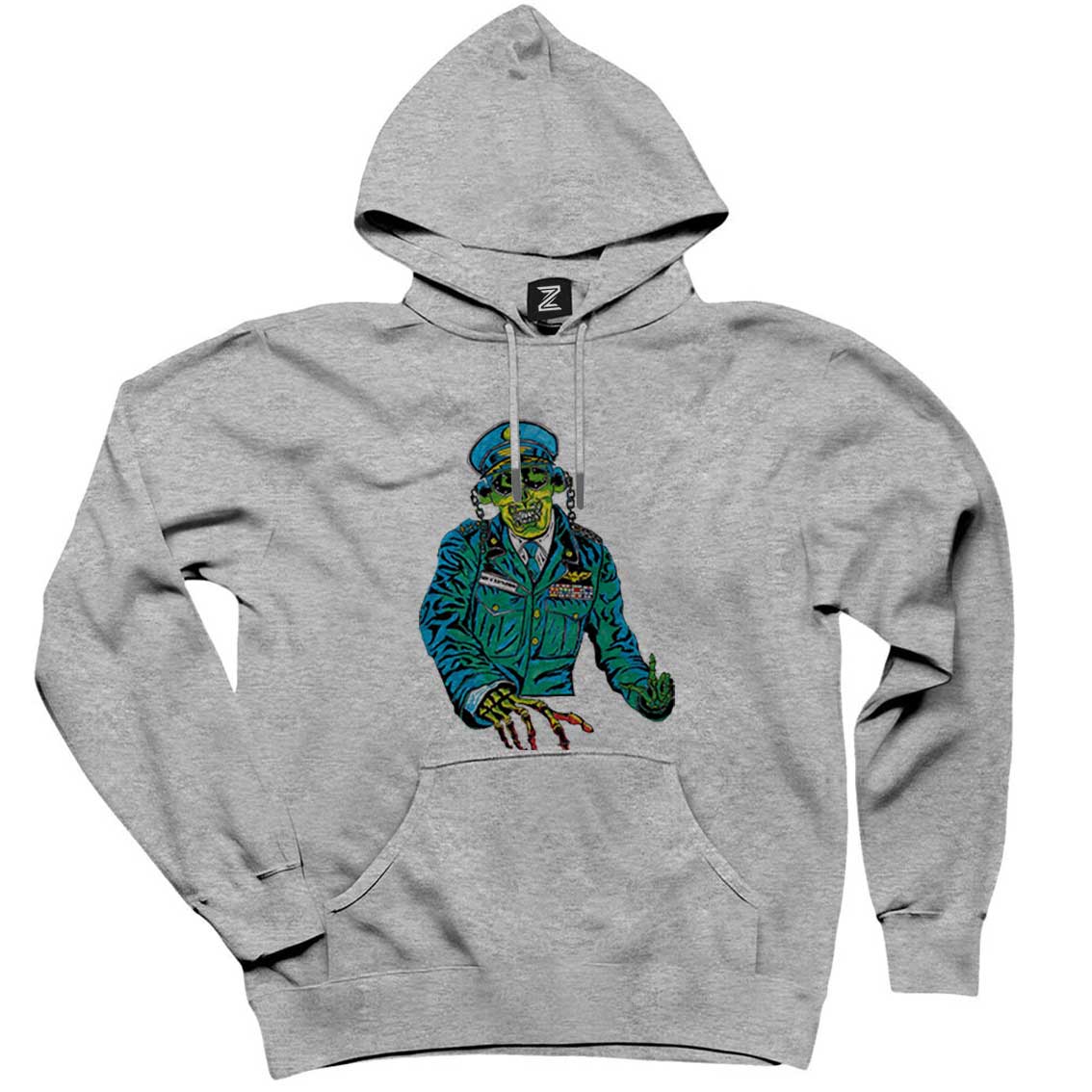 Megadeth Holy Wars Gri Kapşonlu Sweatshirt Hoodie