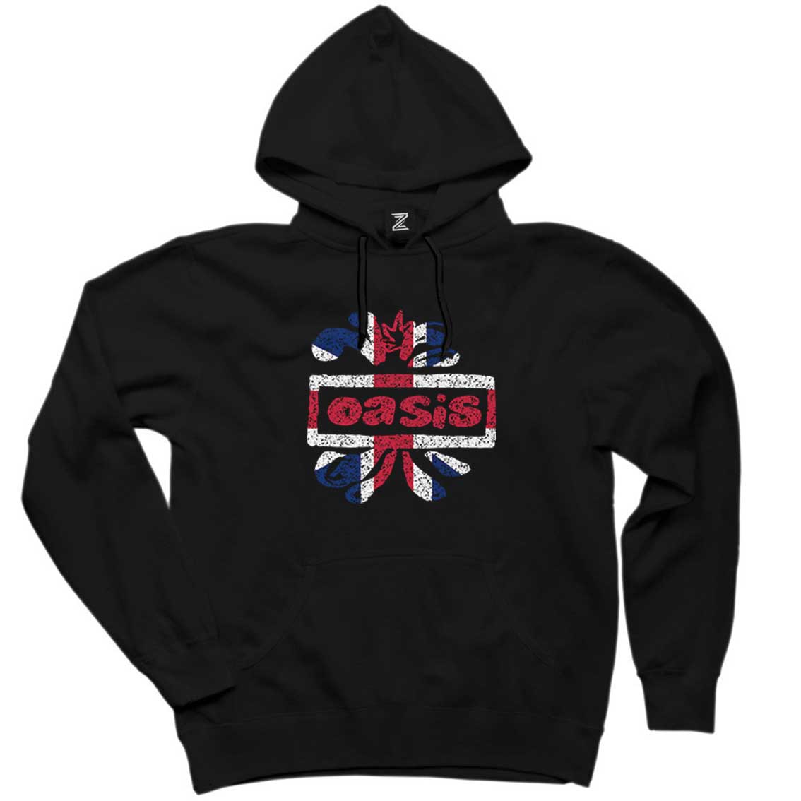 Oasis Logo Siyah Kapşonlu Sweatshirt Hoodie