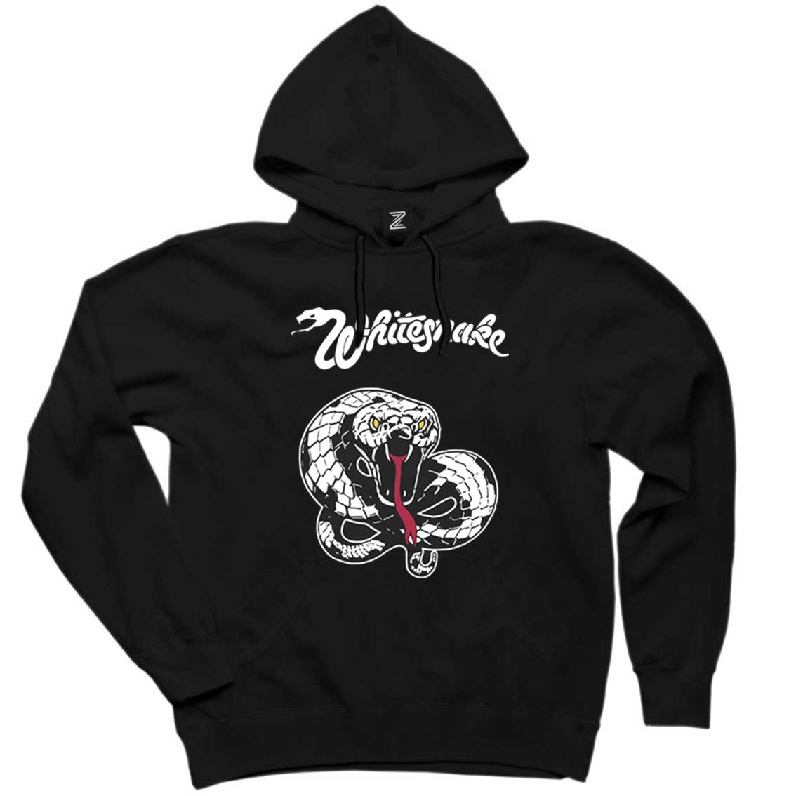 Whitesnake Trouble Siyah Kapşonlu Sweatshirt Hoodie