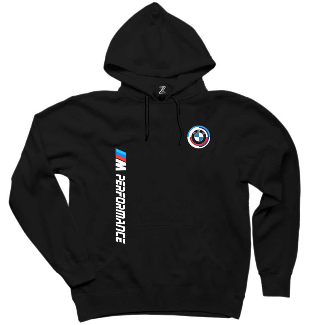 Bmw Performance New Siyah Kapşonlu Sweatshirt Hoodie
