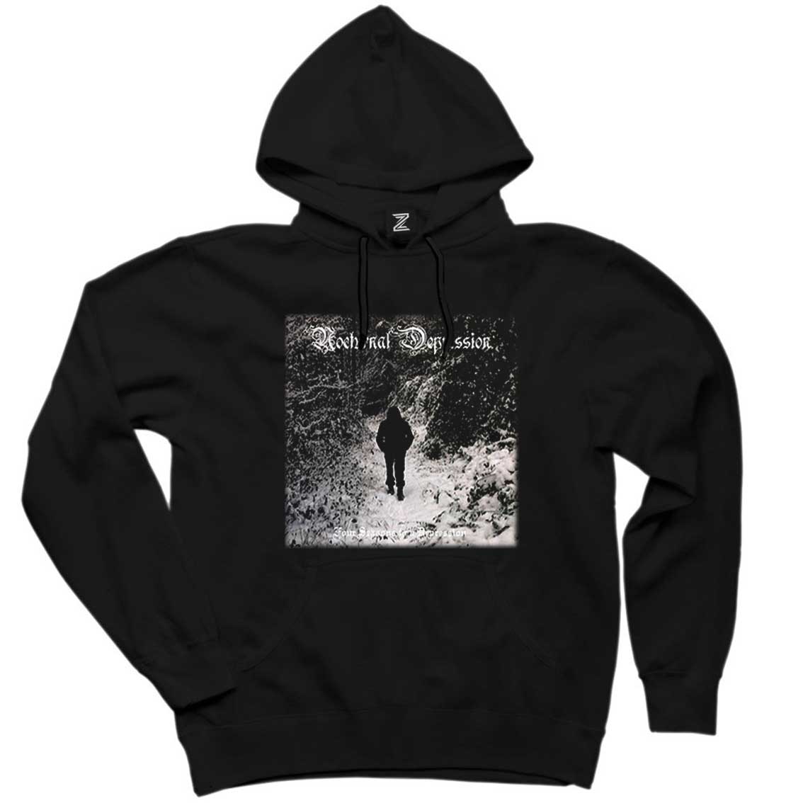 Nocturnal Depression Four Seasons Siyah Kapşonlu Sweatshirt Hoodie