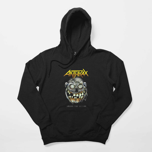 Anthrax Amung The Living Siyah Kapşonlu Sweatshirt Hoodie