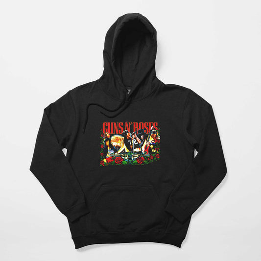 Guns N Roses Grup Konser Siyah Kapşonlu Sweatshirt Hoodie Hoodie