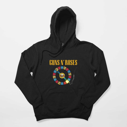 Guns N Roses Plak Siyah Kapşonlu Sweatshirt Hoodie Hoodie