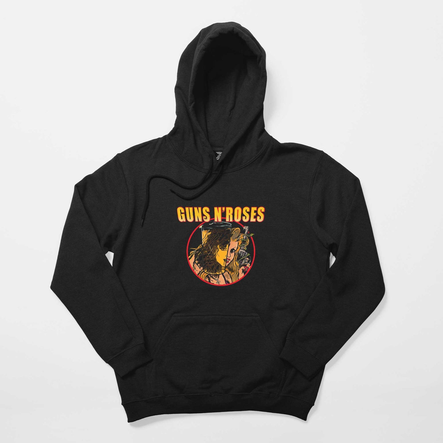 Guns N Roses Woman Siyah Kapşonlu Sweatshirt Hoodie Hoodie