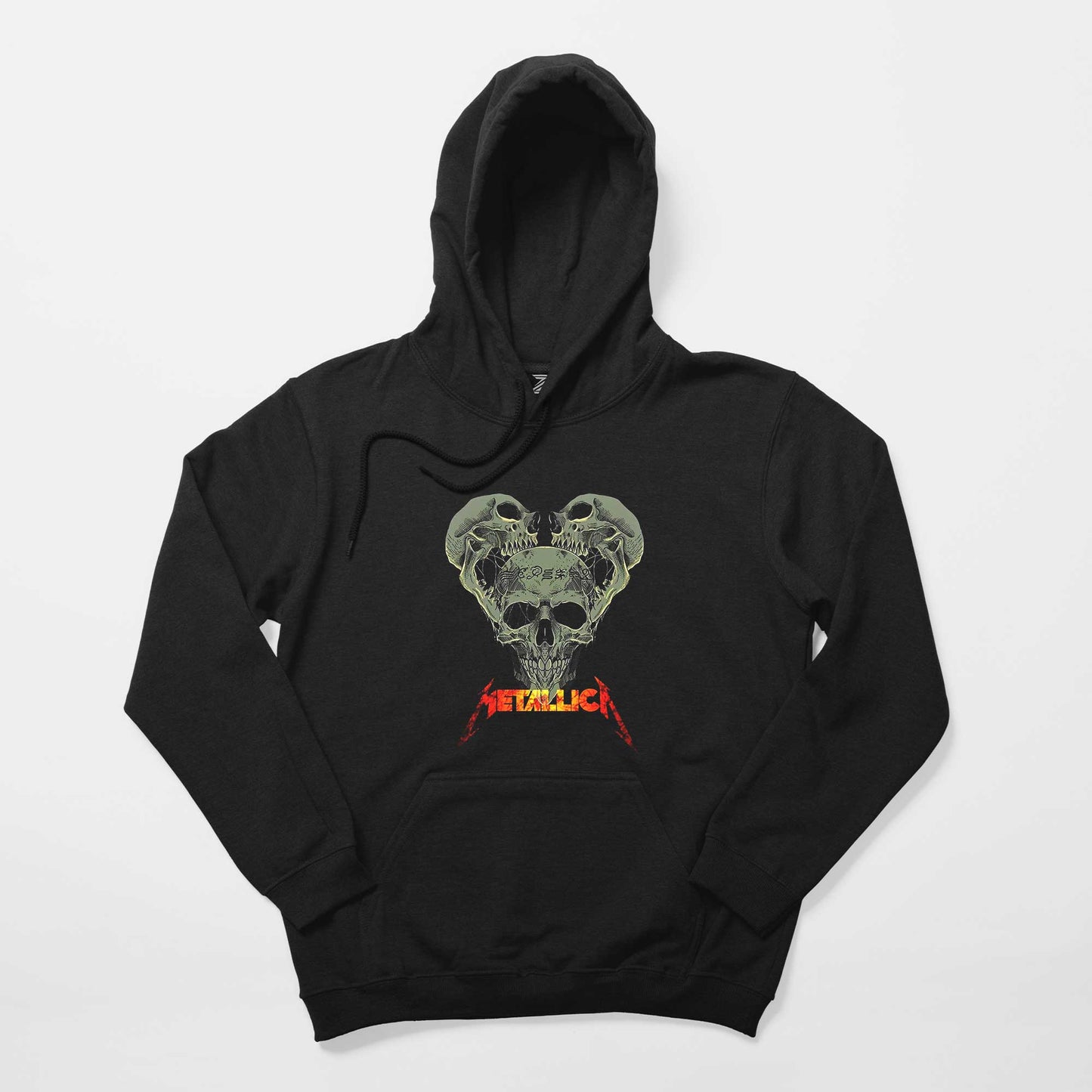 Metallica 3 Dry Heads Siyah Kapşonlu Sweatshirt Hoodie Hoodie
